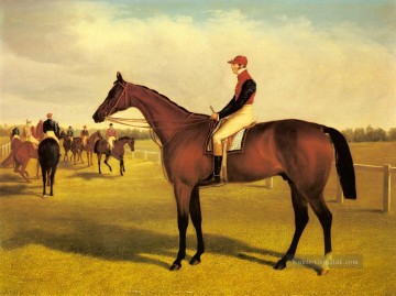 Don John  den Gewinner des 1838St Leger Mit William Scott Up Herring Snr John Frederick Pferd Ölgemälde